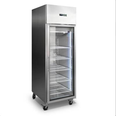 China 500L 260W Commercial Stainless Steel Refrigerator Freezer for sale