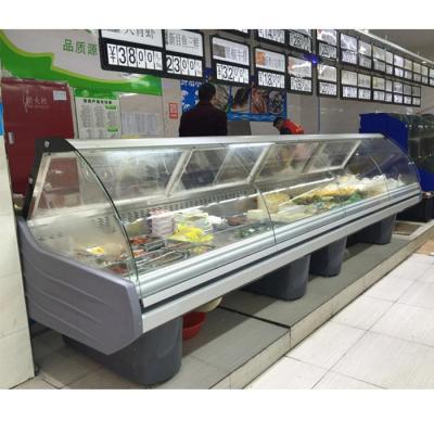 China La tienda de delicatessen de Panasonic Comprssor Front Open 150L exhibe el refrigerador en venta
