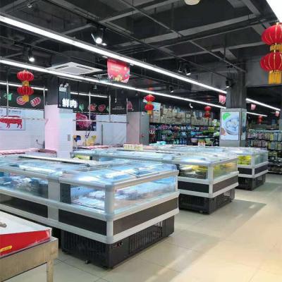 China Top Open Commercial Deep Fridge For Display Frozen Food for sale