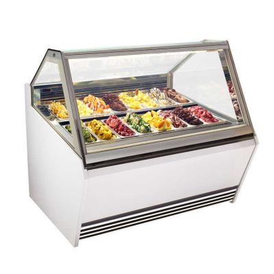 China Tecumseh Compressor 5ft Ice Cream Scoop Display Freezer for sale