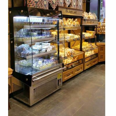 China Bäckerei-Anzeigen-Kühlschrank Front Full Openeds R134a 4ft zu verkaufen