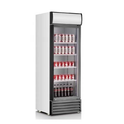 Chine Réfrigérateur en verre simple droit de la porte 360L de CB pour la boisson à vendre