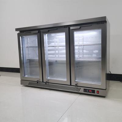 China Porta 330L da dobradiça do CE três sob o refrigerador da barra do armário à venda