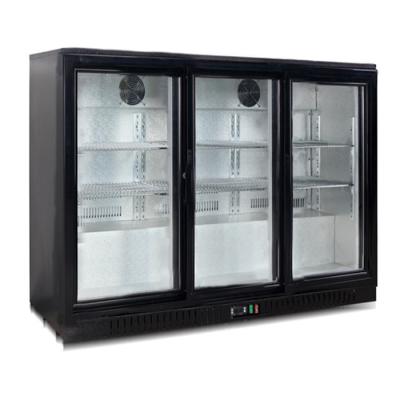 China Glass Door Konor 330L Under Counter Bar Fridge For Hotel for sale