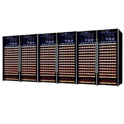 中国 110本のびん青いLEDのワイン貯蔵室冷却装置 販売のため