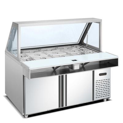 China CE R134A Refrigerant 400W Commercial Fridge Freezer for sale