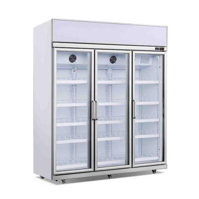 China Upright Commercial Ice Cream Display Freezer With Three Glass Door for sale