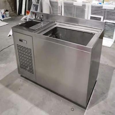 China 1.5m 5ft SS Undercounter Kühlschrank mit Schiebetür zu verkaufen