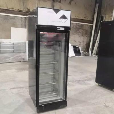 China Fan Cooling 450L Convenience Store Display Cooler For Dairy for sale