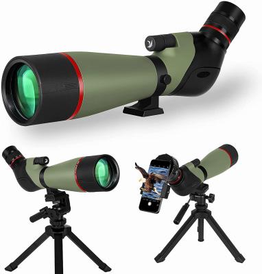 China BAK4 Prism Sniper Spotting Scope 20-60X80 HD For Birding Spotting Wildlife for sale
