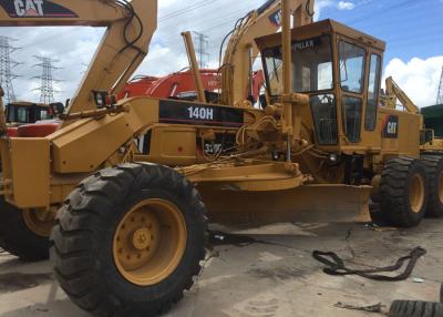 China Second Hand Motor Grader CAT 140H 6 Tires With Blade And With Ripper for sale