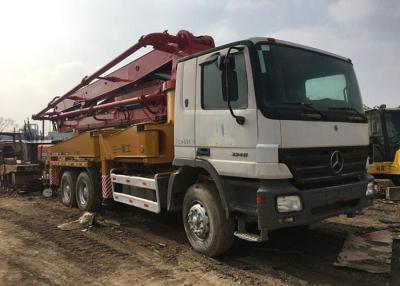 China Hydraulic BENZ Used Concrete Pump Truck 37 Meters With Sany Truck Body for sale