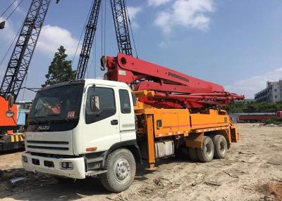 China Putzmeister 46m Used Concrete Pump Truck ISUZU Chassis Original Paint for sale