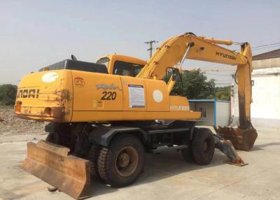 China Hyundai 220 Used Wheel Excavator with Weight 21800kg Original Made In Korea for sale