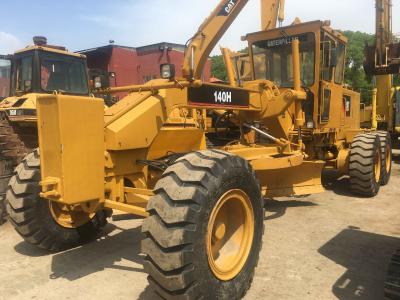 China Yellow Used 140H 185HP  Motor Grader for sale