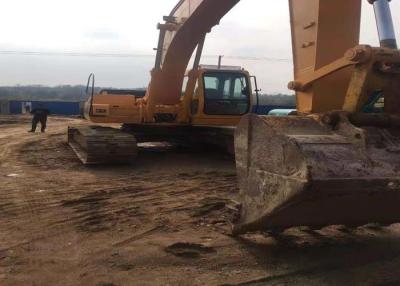 China Máquina escavadora usada 220-5 da esteira rolante da construção 1.2M3 Hyundai à venda