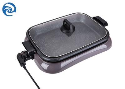 China 1600W Electric Grills Griddles Skillets Anti Scalding Edging for sale