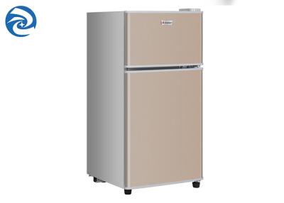 China Household 56L Double Door Mini Fridge With Freezer 2 Cubic Feet for sale