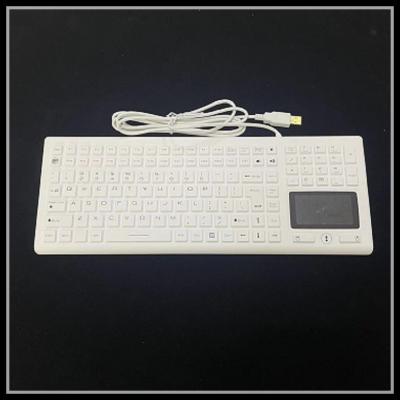 Chine USB 106 clés imperméabilisent le clavier numérique en caoutchouc de silicone de clavier de silicone pour le matériel médical à vendre