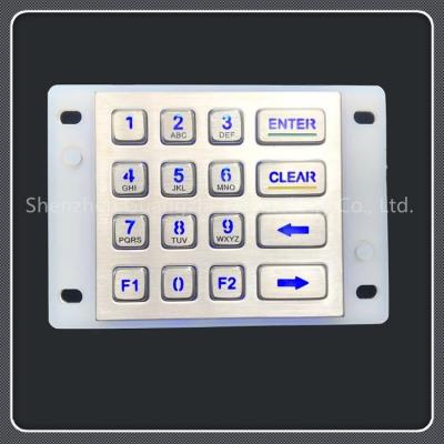 China Ip67 Waterproof Grade Backlit Numeric Keypad For Self Service Car Washing Machine for sale