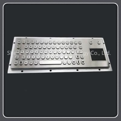 China Besetzer beständige Usb-Tastatur mit Schlüssel-Art des Berührungsflächen-Edelstahl-Material-71 zu verkaufen