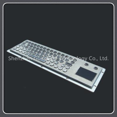 China High Temp Resistant Keyboard With Trackpad , Metal Pc Keyboard For Kiosk for sale