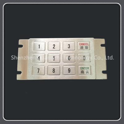 China Digital Printing Telephone Number Keypad , 3x4 Bank Machine Keyboard for sale