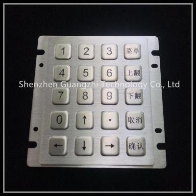 China Vandal Proof Personalized Keyboard 9 Pin 20 Keys Type Stainless Steel Material for sale