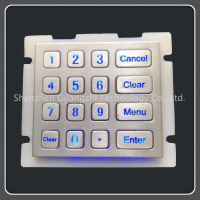 China 4x4 Button Wired Backlit Keyboard , Simple Installation Electronic Door Keypad for sale