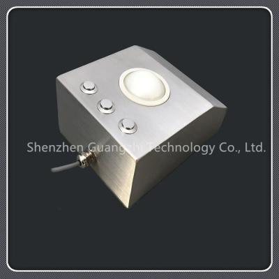 China 3 Keys Type Metal Marine Trackball , Stainless Steel Industrial Pointing Device for sale