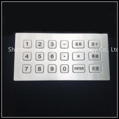 China Interfaz USB industrial del teclado numérico del metal para la certificación pública del Ce de los quioscos en venta