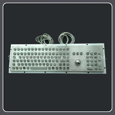 China Numeric 106 Key Keyboard With Trackball , Metal Keyboard With Trackball for sale
