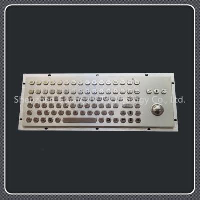 China Customized Metal 84 Key Keyboard With Integrated Anti Riot Trackball Mouse for sale