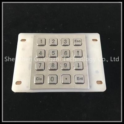 China Usb Interface Waterproof Keypad Stainless Steel Digital Button With Backlight for sale