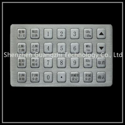 China Tipo mantenimiento fácil de los botones del teclado 28 del acero inoxidable del grado médico en venta