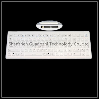 中国 Ip67によってワイヤーで縛られるコンピュータのキーボード、産業シリコーンのコンパクトのレイアウトのキーボード 販売のため