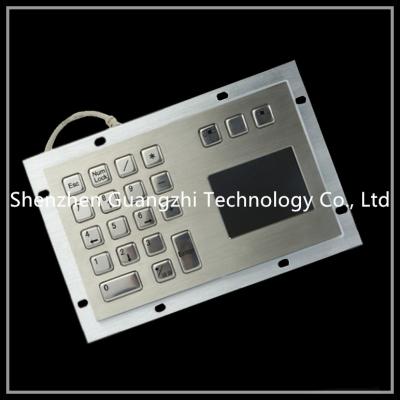 China Dust Proof Stainless Steel Keypad With Touch Screen , Kiosk Metal Keyboard for sale