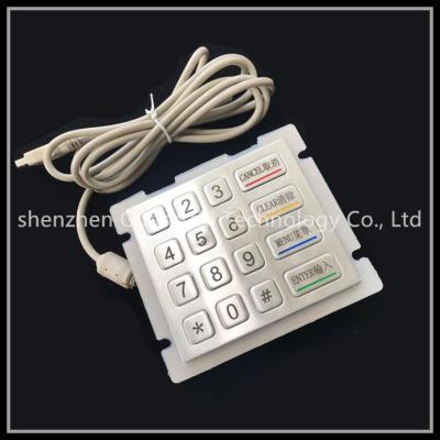 China Easy Installation Metal Numeric Keypad Ip67 Waterproof Rating Unbreakable for sale