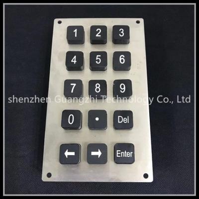China Ip65 prueba del daño del telclado numérico de la prenda impermeable Rs232 con la interfaz USB fácil del contacto en venta