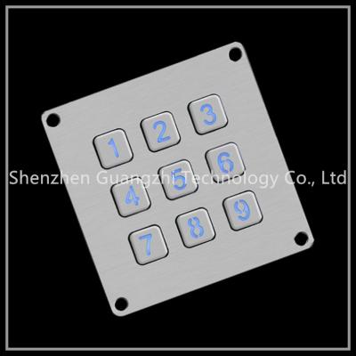 Chine Clavier industriel de matrice de points, clavier de 9 boutons pour la station de charge de voiture à vendre