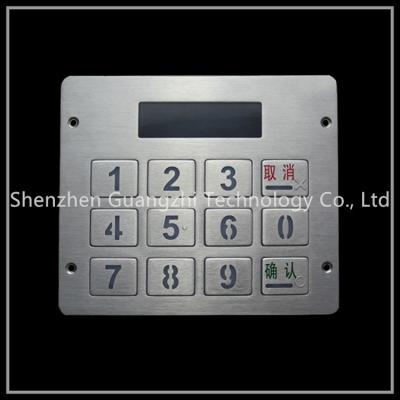 China Industrial Usb Numeric Keypad With Display , Self Service Terminal Keyboard With Screen for sale
