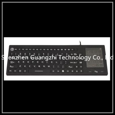 China Custom Printing Silicone Rubber Keyboard , Waterproof Usb Keyboard Ce Approvals for sale