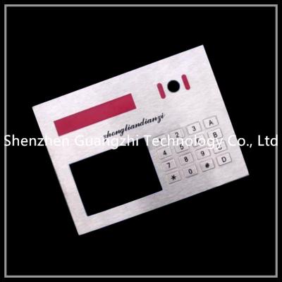 中国 さまざまなパターン パネルによってカスタマイズされる次元の金属によって埋め込まれる数字キーパッド 販売のため