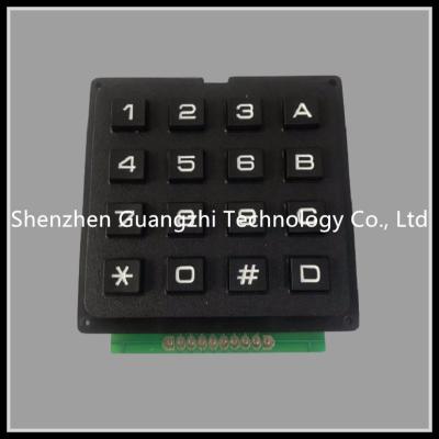 China 4 * 4 Matrix Industrial  Plastic Computer Keyboard 16 Key USB /R232 Interface Connecter for sale