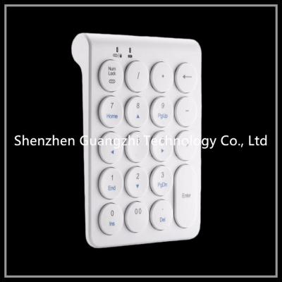 China Mini Plastic Atm Machine Number Pad 15 Keys White Color Wireless Bluetooth for sale
