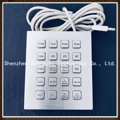 China 304 Grade USB PS2 R232 Stainless Steel Keypad Digital Illuminated LED Display for sale