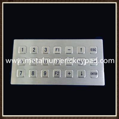 China Stainless Steel 21 Key 3x7 Matrix Industrial Numeric Keypad for sale