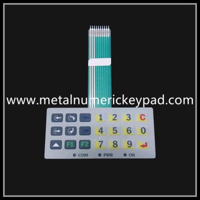 China PET Metal Pot Film Membrane 2.0mm Industrial Numeric Keypad for sale