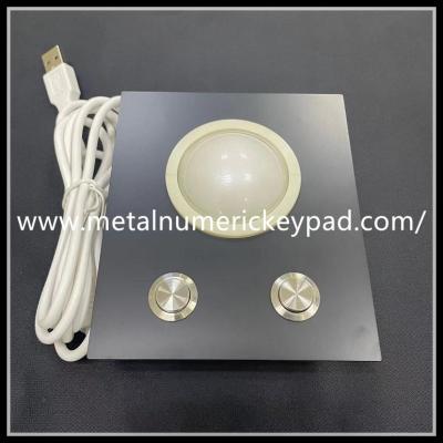 China Posicionador del ratón del metal de la prenda impermeable IP67 del Trackball del ratón del ordenador del metal en venta