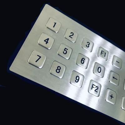 China teclado sem fio 304 de aço inoxidável da chave de Bluetooth 21 da matriz 3x7 à venda